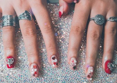 Prestation ongles nail art festif